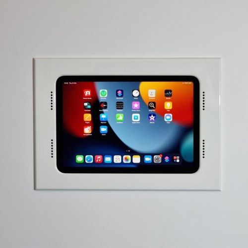 壁取り付け式iPad®スタンド - 002-1-424-WH - Wall-Smart - 家庭用 / 業務用 / 横型