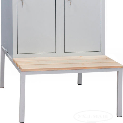 現代風更衣室用ベンチ - SG-400/2 - PJSC UHL-MASH - 木製 / 背もたれ付き / 肘掛けなし