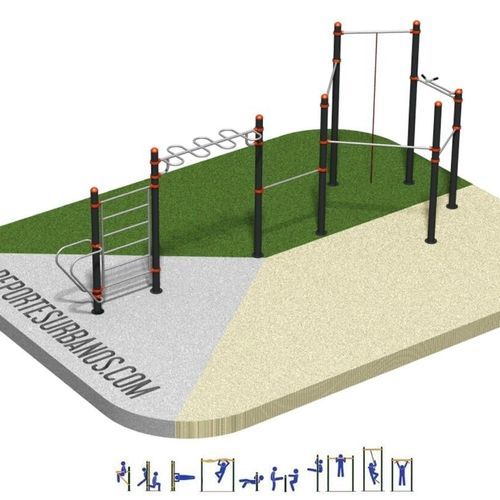 公共スぺース用ウォークアウトパ－ク - DUCG-2009 - DEPORTES URBANOS - スポーツ施設 / 大学用 / プレス機