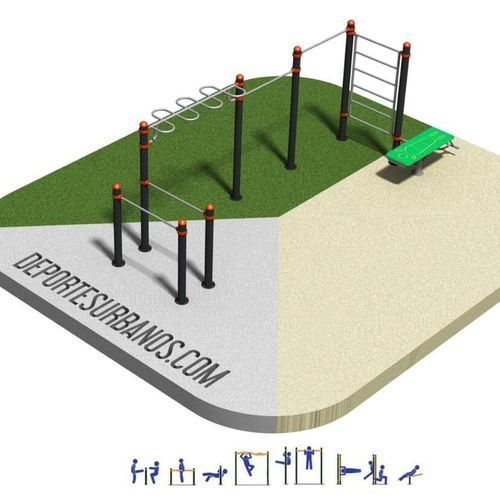 公共スぺース用ウォークアウトパ－ク - DUCG-2008 - DEPORTES URBANOS - スポーツ施設 / 大学用 / チェストプレス