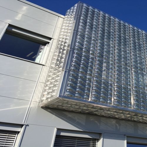 パネルサイディング - OXYGEN - ArcelorMittal Building Solutions - カセット / ステンレススチール製 / 穴あき