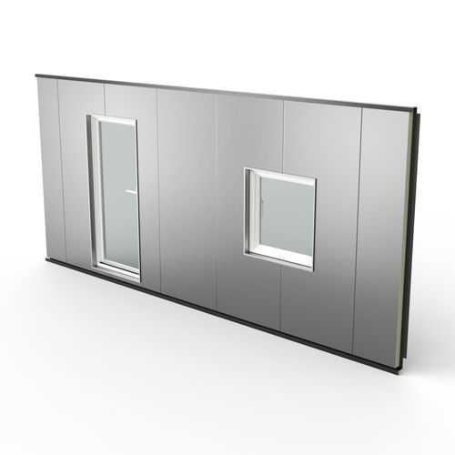 プレバブパネルカーテンウォール - D2B&reg; Promisol&reg; S - ArcelorMittal Building Solutions - スチール製 / 絶縁構造を備えた / 防火