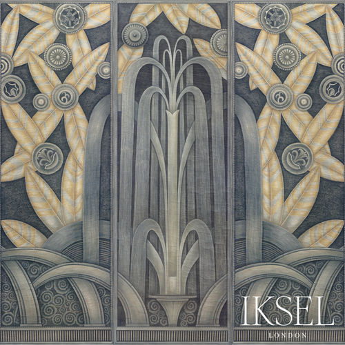 現代風壁紙 - MU111 Art Deco Fountain Original - Iksel Decorative Arts - 自然模様 / 花柄 / 幾何学模様