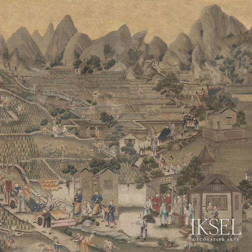 現代風壁紙 - SC111 GOVERNOR'S VISIT - Iksel Decorative Arts - グラスファイバー / ビニール製 / 自然模様
