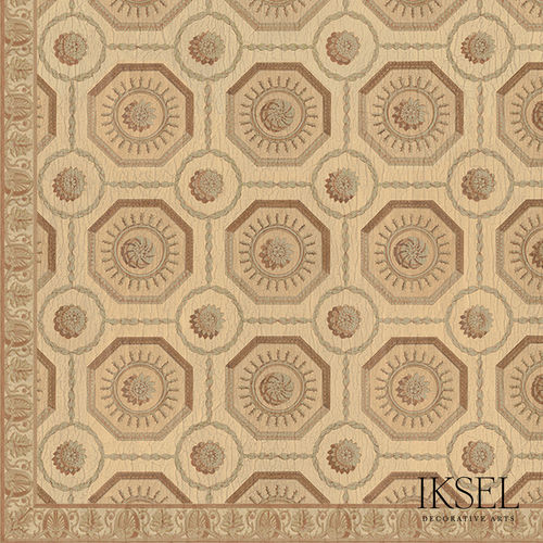 現代風壁紙 - CE203 Coffered Hexagon Ceiling - Iksel Decorative Arts - グラスファイバー / ビニール製 / 幾何学模様