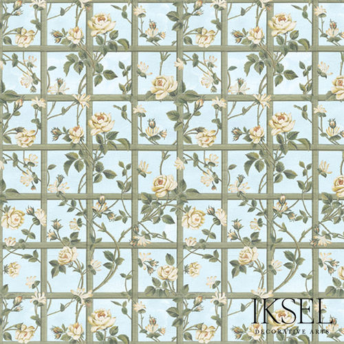 現代風壁紙 - CE416 Rose Trellis Ceiling  - Iksel Decorative Arts - グラスファイバー / ビニール製 / 自然模様