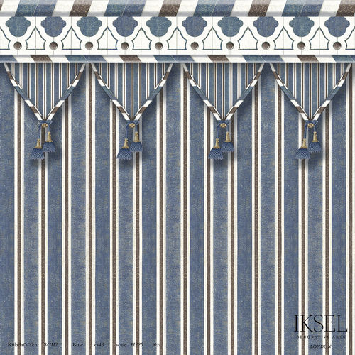 現代風壁紙 - SC112 Kubilaï's Tent - Iksel Decorative Arts - ビニール製 / パノラマ / 幾何学模様
