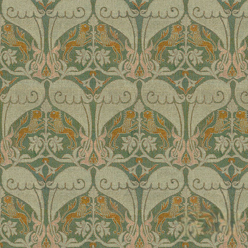 現代風壁紙 - RW916 NASRID LIONS - Iksel Decorative Arts - ビニール製 / グラスファイバー / 自然模様