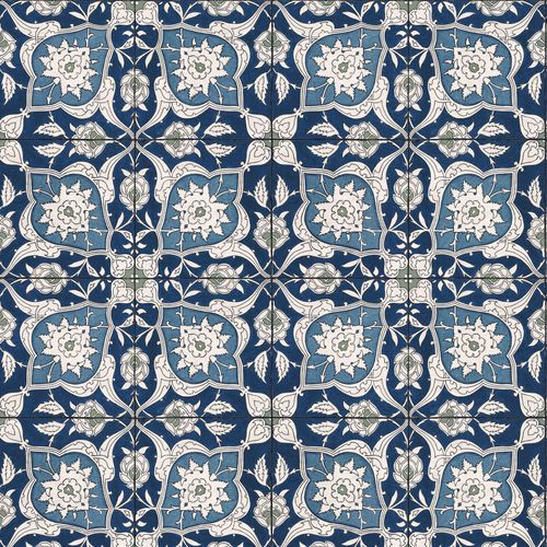 現代風壁紙 - IZNIK NURBANU RW121 - Iksel Decorative Arts - グラスファイバー / ビニール製 / 幾何学模様