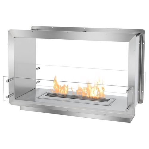 両面挿入式暖炉 - See-Through Firebox - IGNIS Development, Incorporated - バイオエタノール / スチール製 / 現代風