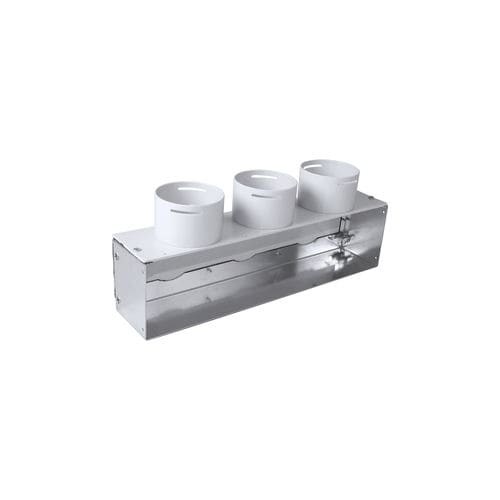 壁取り付け式空気拡散器 - FITT AGIX® reversible adapters - FITT Spa - 長方形 / 鋼板 / PVC