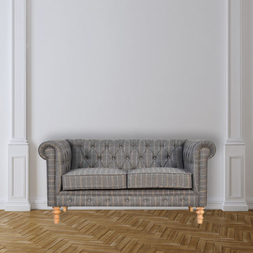 チェスタフィールドソファー - PEWTER TWEED - Artisan Furniture - 布製 / 肘掛け付き / グレー