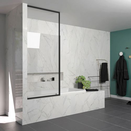 固定シャワースクリーン - MILAN - BATH BAZAAR - securit®ガラス / 枠付き