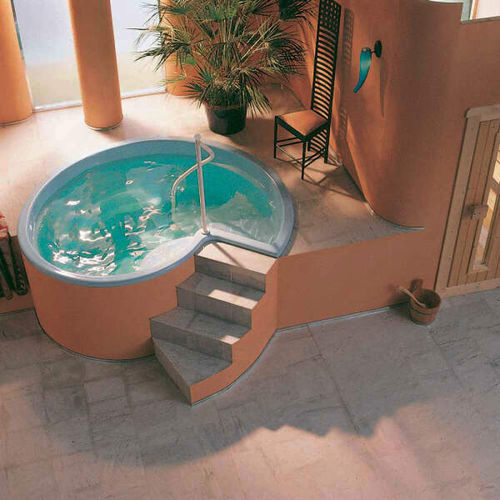 円形浴槽 - Dip Rondo 125 - Fire Ice Systemtec Georg Zelger e.K. - 一体型 / 業務用 / ポリエステル製