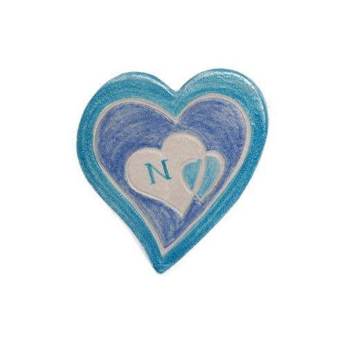 セラミック製トレー - CUORI AZZURRI - mavi ceramica - 粘土 / 業務用
