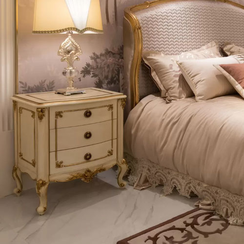 クラシックベッドサイドテーブル - Fontainebleau 388 - Zhongshan Four Seas Furniture MFG. Ltd. - MDF / MDF脚 / 長方形