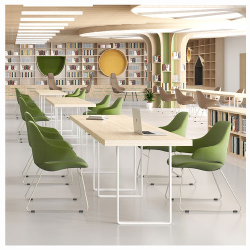 現代風チェア - Yi  - Foshan Orcco Furniture Co., Ltd. - 屋内用 / 布製 / スチール脚