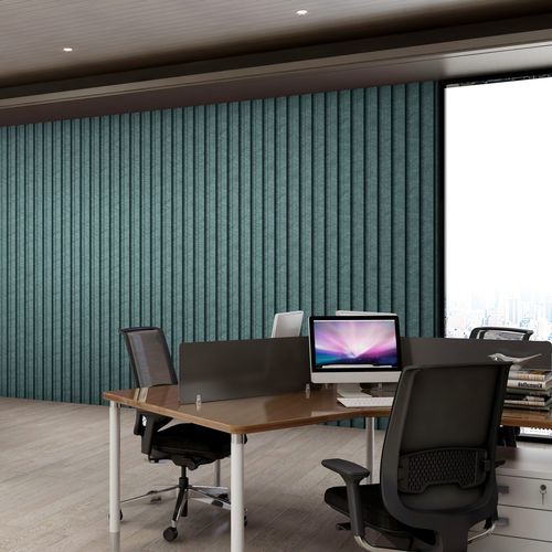 壁用吸音パネル - IMPACT  - The Acoustics Company SAS - PET / 粘板岩 / 幾何学模様