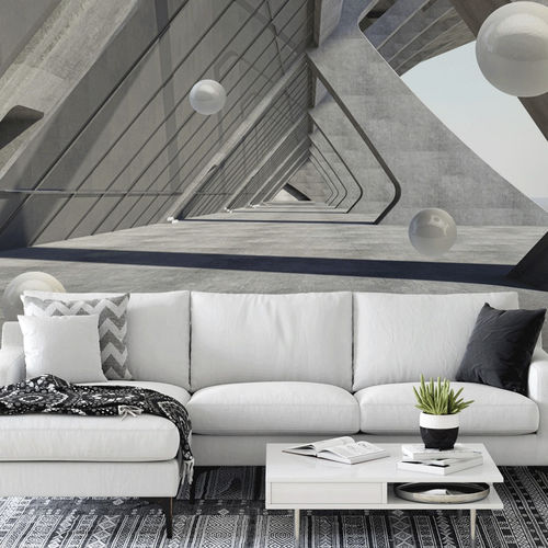 現代風壁紙 - 3D industriel & trompe l'oeil - MuralConcept - 不織布製 / パノラマ / 寸法効果