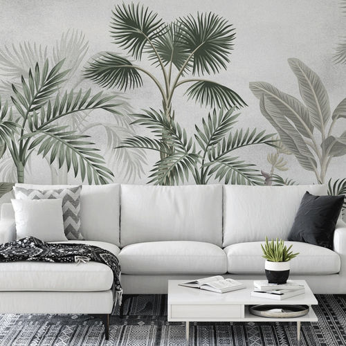 現代風壁紙 - jungle tendance arbres exotiques - MuralConcept - 不織布製 / 自然模様 / パノラマ