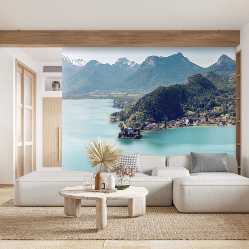 写真壁紙 - Annecy chateau Duingt - MuralConcept - 現代風 / 不織布製 / パノラマ