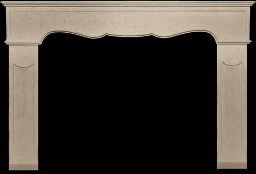 現代風暖炉マンテル - FRENCH PROVINCIAL - Tartaruga Design Inc - 石製 / 白色