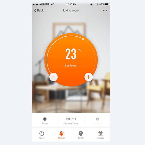 遠隔操作用モバイルアプリケーション - SMART APP - Sundirect Heater - ホームオートメーション用 / スマートフォン用
