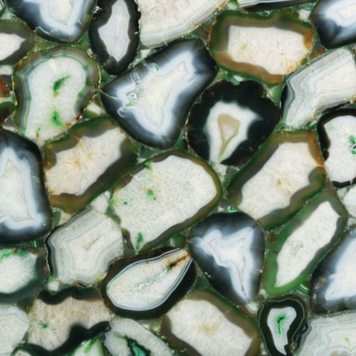 クオーツ板石 - AGATE GREEN EYE - Fiorantina Stone - 屋内用 / 光沢 / 緑