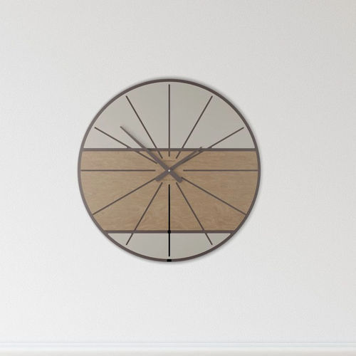 現代風時計 - Benjamin - Calleadesign snc di L. Callea e C - 壁かけ式 / アナログ / 木製