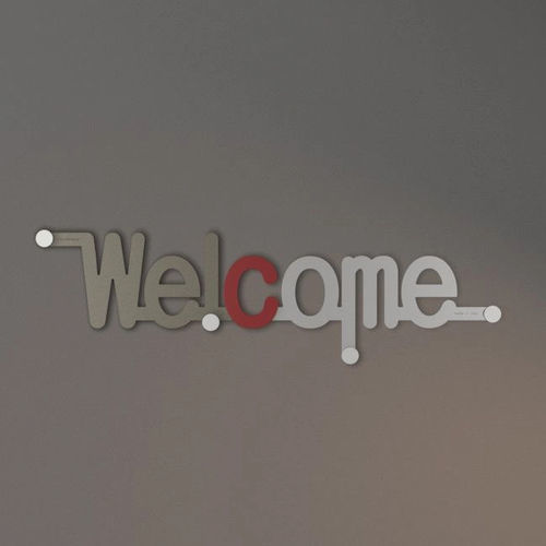 壁取り付け式コートかけ - Welcome - Calleadesign snc di L. Callea e C - 現代風 / 木製 / MDF