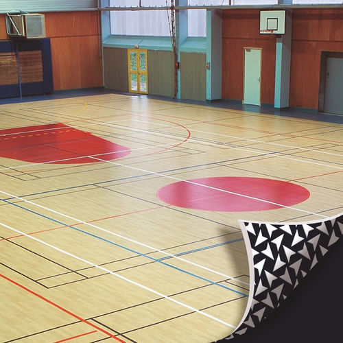 屋内用スポーツ施設用床材 - TARAFLEX® ISOLSPORT  - Gerflor - Contract Sport & Contract Flooring - ポリプロピレン製 / 多目スポーツルーム / 耐久性