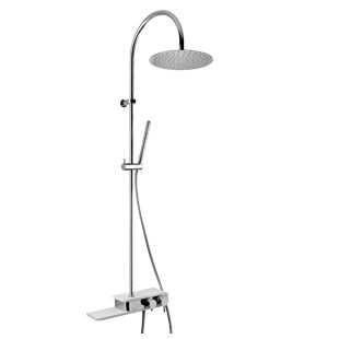 壁取り付け式シャワーセット - PDCR689BO  - Paini - 現代風 / ハンドシャワー付き / 固定シャワーヘッド付