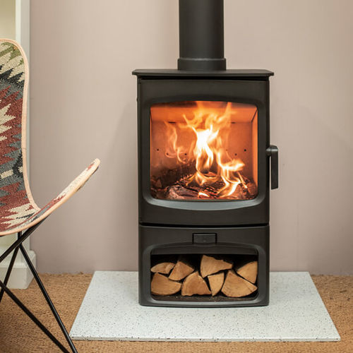 薪ストーブ - AIRE 5 - CHARNWOOD - 0 - 5 kW / 床置き / ミニマリスト