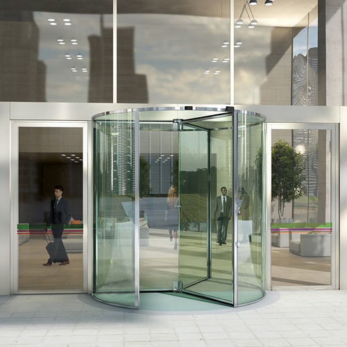 入り口ドア - All-glass - ASSA ABLOY Entrance Systems - アルミニウム / 回転 / 現代風