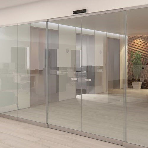 アルミニウム製スライドシステム - SL500 T - ASSA ABLOY Entrance Systems - ガラス製ドア用 / 見えないランナー / 業務用