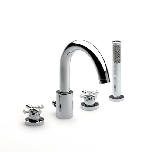 シャワー用ダブルハンドル混合水栓 - LOFT: A5A0943C00 - ROCA/ロカ - バスタブ用 / カウンタートップ / クロムメッキ金属