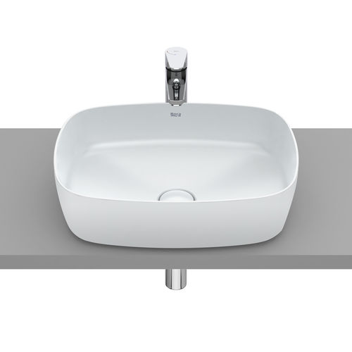 カウンタートップ型洗面器 - INSPIRA SOFT  - ROCA/ロカ - 磁器製 / 長方形 / 現代風