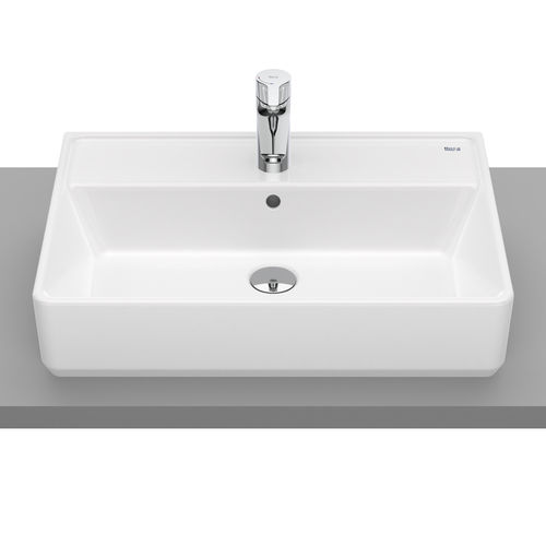 カウンタートップ型洗面器 - THE GAP SQUARE  - ROCA/ロカ - 磁器製 / 長方形 / 現代風