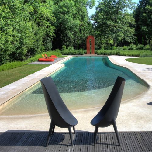 オーバーフロー式プール - CONTEMPORAINE - Diffazur Piscines - 規定航路 / オーダーメイド / 屋外用