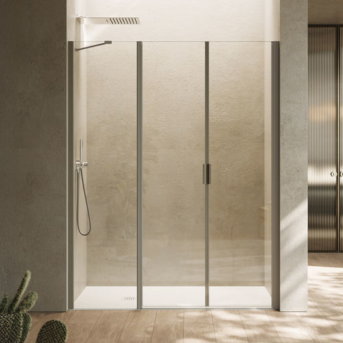 往復運動シャワースクリーン - SALOON DOOR WITH INLINE FIXED PANEL B2880 - SAMO - 折りたたみ式 / 長方形 / アルコ－ブ用