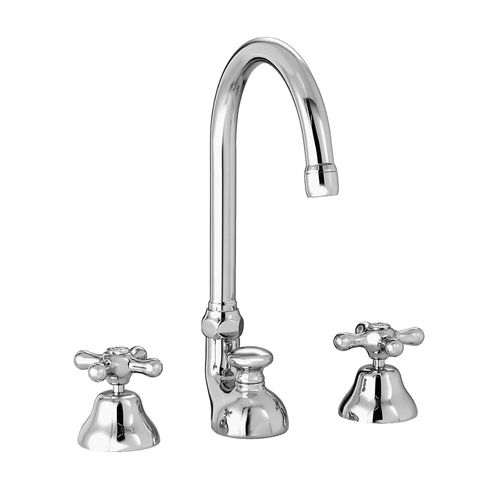 洗面器用ダブルハンドル混合水栓 - 3226 - RUBINETTERIE STELLA - カウンタートップ / クロムメッキ金属 / 青銅