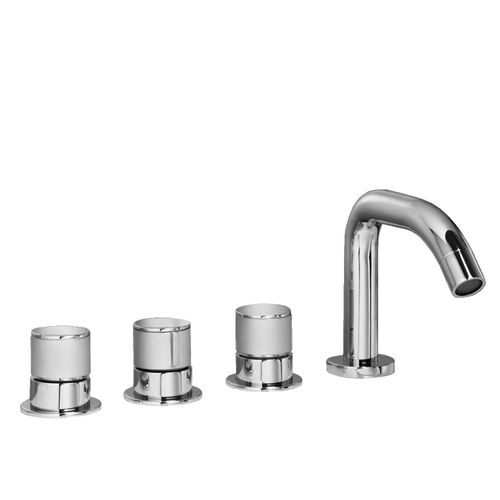 シャワー用ダブルハンドル混合水栓 - 3256TR - RUBINETTERIE STELLA - バスタブ用 / カウンタートップ / クロムメッキ金属