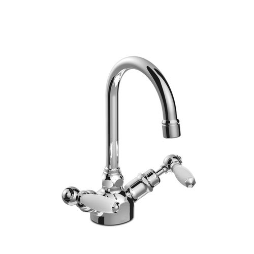 洗面器用ダブルハンドル混合水栓 - 3216 - RUBINETTERIE STELLA - カウンタートップ / クロムメッキ金属 / バスルーム用