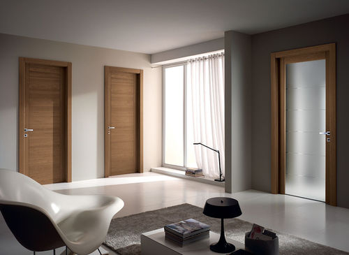 屋内用ドア - Pangea: Mod. Sia - GAROFOLI - 木製 / ヒンジ付き / ガラス