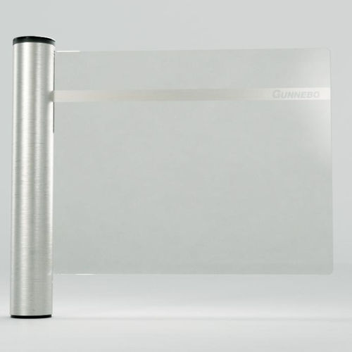 スチール製小門 - GLASSTILE S - GUNNEBO ENTRANCE CONTROL - ガラス製 / 鉄骨骨組み