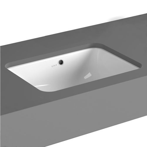 台下洗面器 - S20  - VitrA - セラミック製 / 組み込み式カウンタートップ付 / 長方形