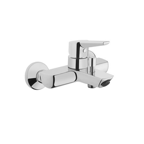 シャワー用混合水栓 - SOLID S  - VitrA - 壁取り付け式 / クロム真鍮製 / バスルーム用
