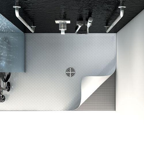 正方形シャワルームの床パネル - Solso - wedi GmbH - カウンタートップ / ポリスチレン製 / 滑り防止