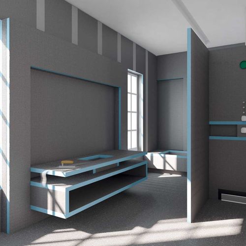 セメント建築用パネル - STANDARD - wedi GmbH - グラスファイバー / ポリスチレン製 / 発泡体