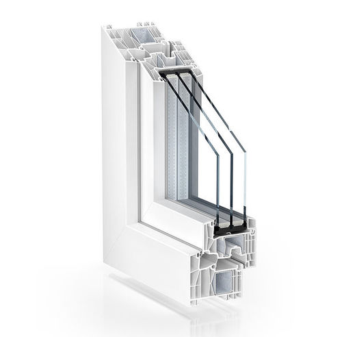 スチール製窓用形材 - 88 PASSIVE HOUSE WA15/2 - KÖMMERLING - PVC / 硬質塩化ビニル製 / 断熱
